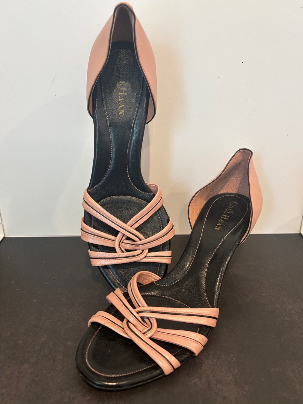 Cole Haan Pink Strappy D'Orsay Heels sz 8.5